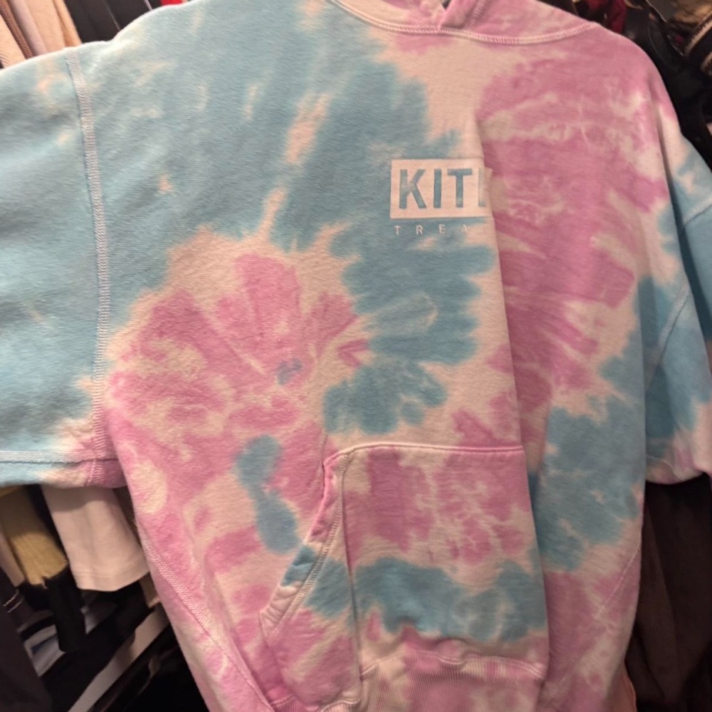 Kith Tie-Dye Hoodie - Blue and Pink